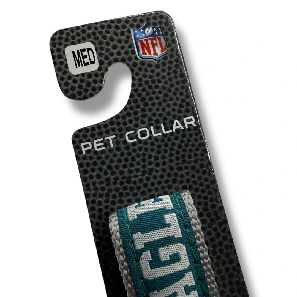 Philadelphia Eagles Reversible Dog Collar Sz Medium NFL Licensed Logo Pets First